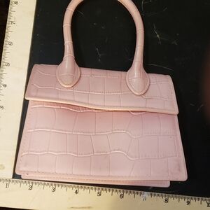 Adorable Mini Lolita Bag Jardin Los Angeles Cotton Candy Pink PVC  Croc Pattern